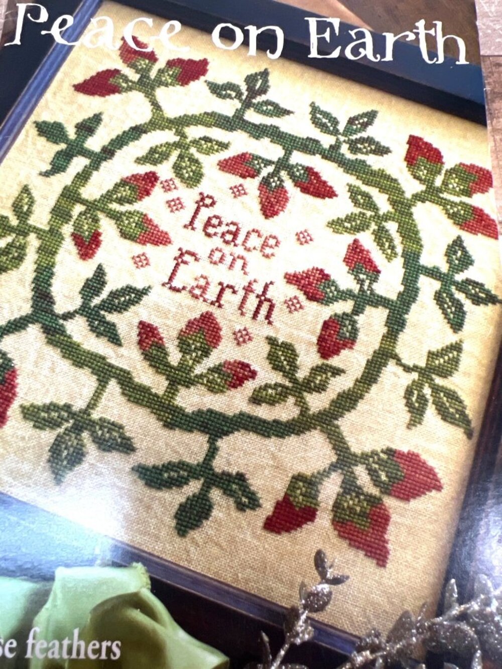REAR Peace On Earth Cross Stitch Pattern By Blackbird Designs Loose Feathers #28